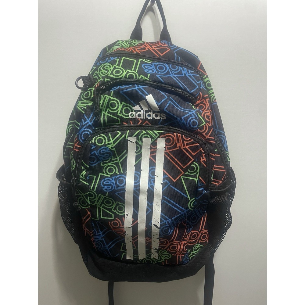 Adidas BTS Creator 2 Backpack Black Multicolor Logo Print School Laptop Bag